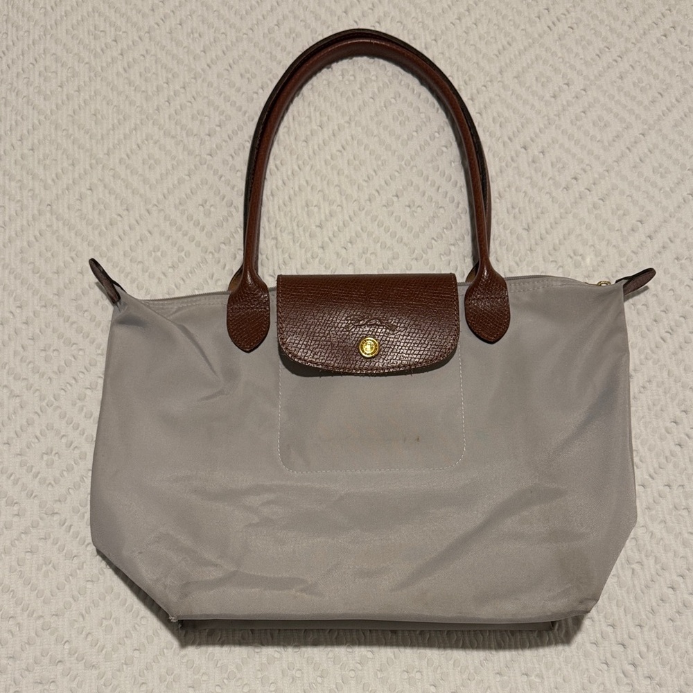 Longchamp grey nylon bag